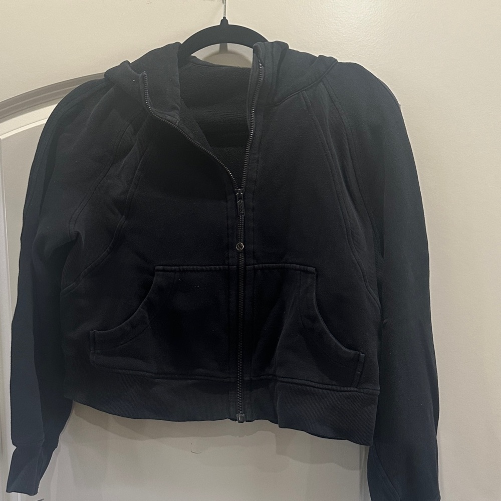 Lulu Black Zip-Up Hoodie